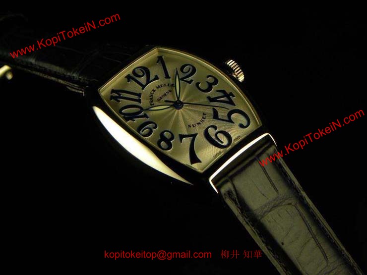 FRANCK MULLER フランクミュラー 時計 偽物 トノウカーベックス サンセット プラチナ 5850SCSUN