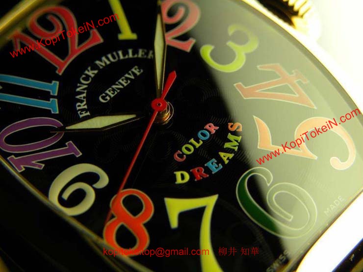 FRANCK MULLER フランクミュラー 偽物時計 トノウカーベックス カラードリーム 5850COLDREAMS