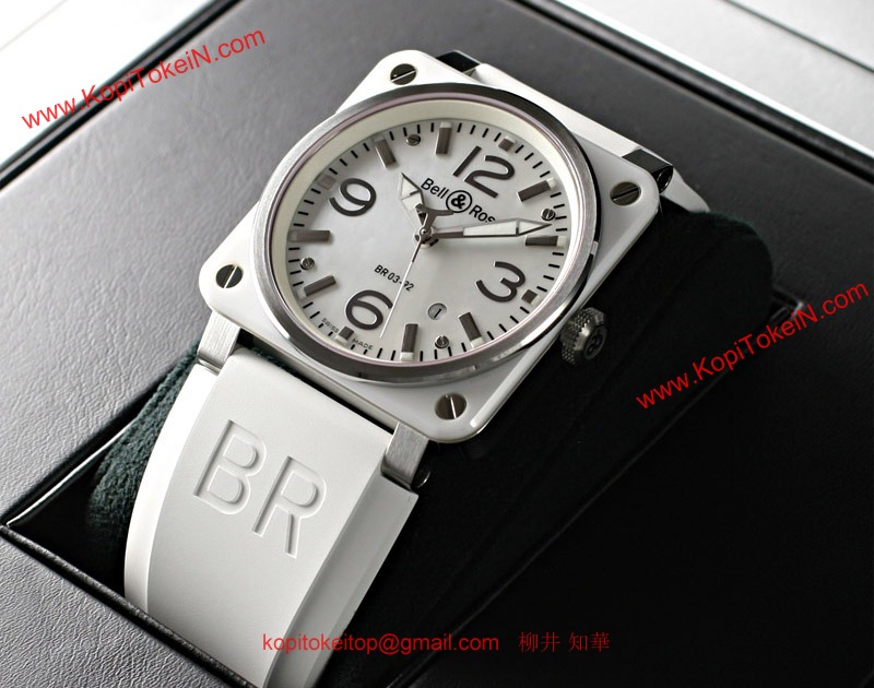 ベルロス 時計コピー  偽物 ホワイトセラミック BR03-92