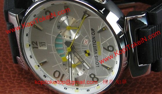 ルイヴィトン 時計コピー louis vuitton腕時計 シルバー文字盤自動巻 LV-010