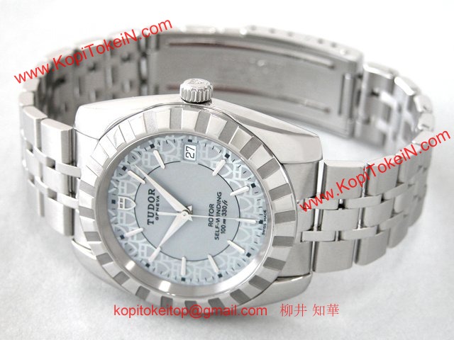 チュードル 腕時計コピー クラシック デイト 5列ブレス アイスブルー 21010