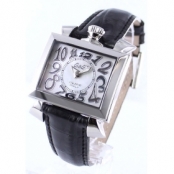 人気腕時計ガガミラノ ナポレオーネ40mm レザー ブラック/ホワイトシェル ボーイズ 6030.5 コピー