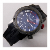 バーバリー BU7721 メンズ男性用腕時計偽物 スポーツ オールブラック、ラバーストラップウオッチ コピー