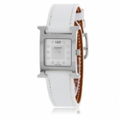 エルメス 腕時計コピー Hウォッチ レザーベルト HH1.210.290/UBC 11Pダイヤ ホワイト